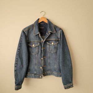 Denim organic cotton trucker jacket — Take A Break